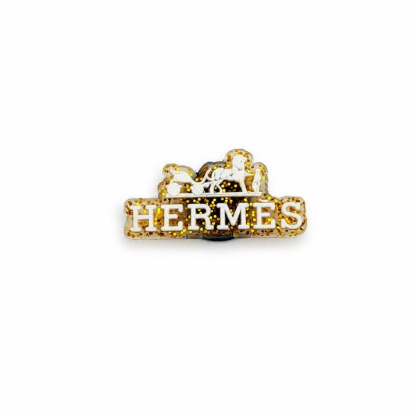 469B1338-3924-44B3-9444-BD2E05A674DC Hermes Glitter Shoe Charm