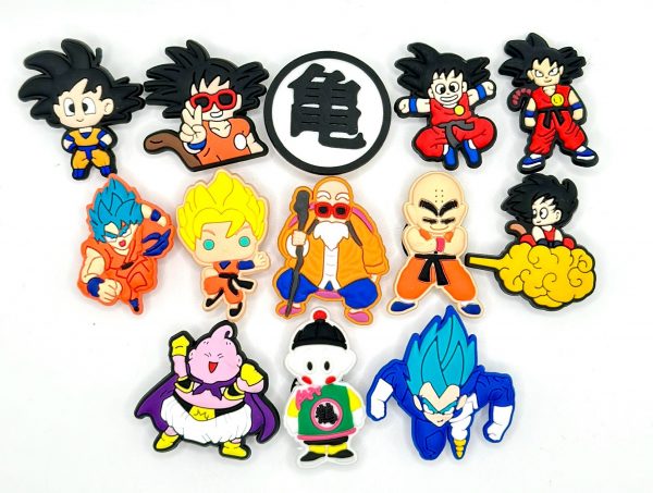 A Set Of 13 Dragon Ball Z Croc Charms