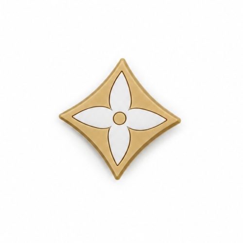 9175A9A6-1571-43AA-AE34-D3CB18515815 LV White Flower Shoe Charm
