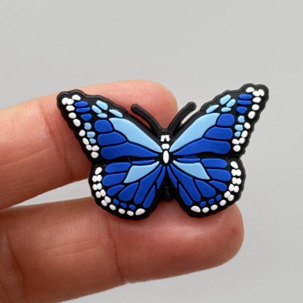 Blue Butterfly Croc Charm