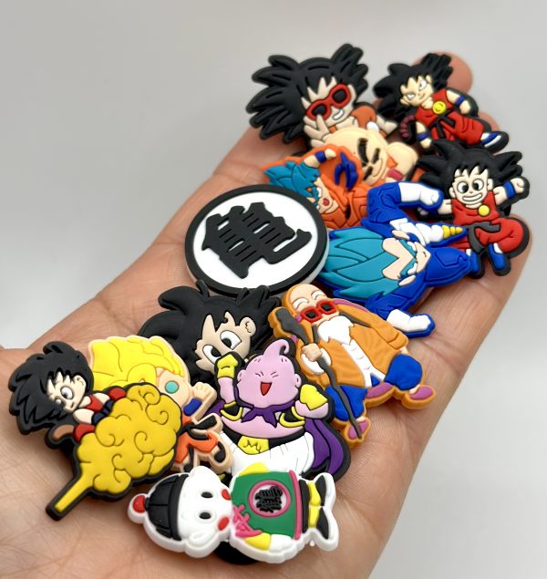 A Set Of 13 Dragon Ball Z Croc Charms
