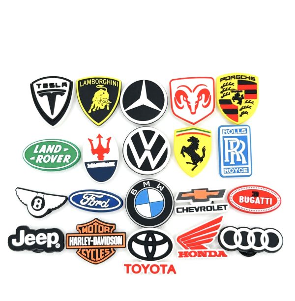 A Set Of 20 Car Shoe Charms