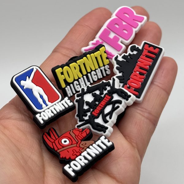 A Set Of 6 Fortnite Croc Charms