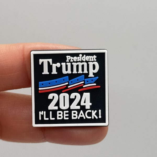 Donald Trump I Will Be Back Croc Charm