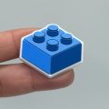 A Set Of 10 Lego Blocks Croc Charms