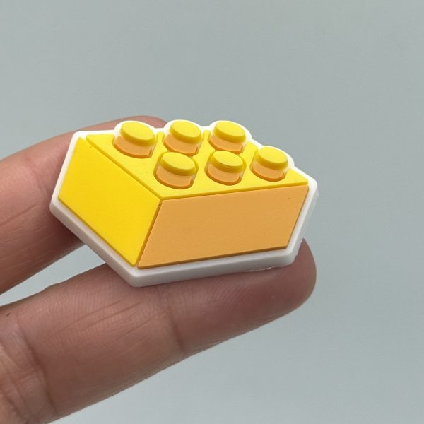 A Set Of 10 Lego Blocks Croc Charms