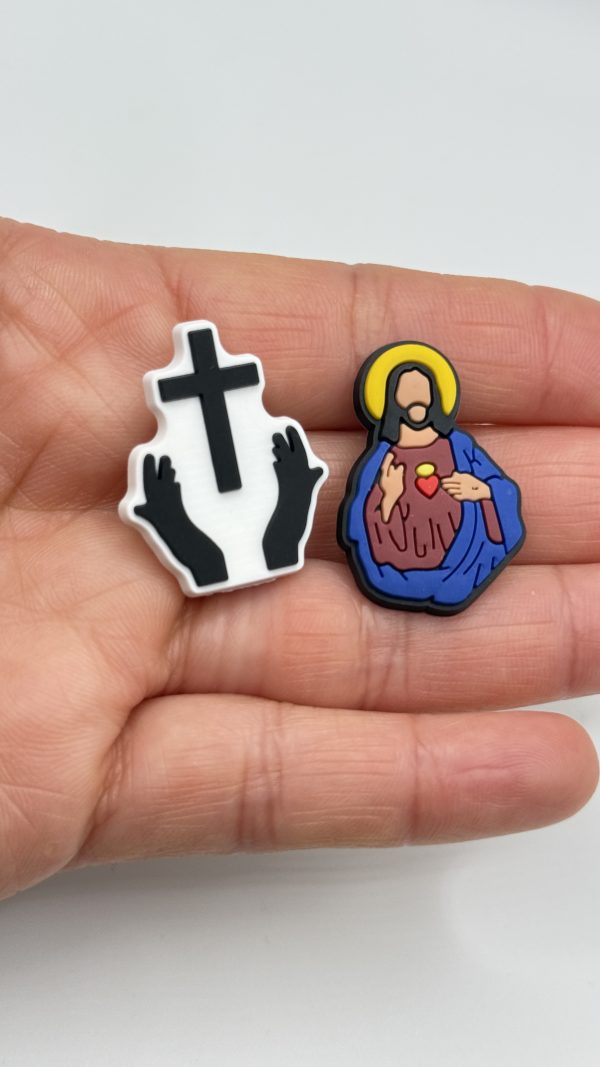 A Set Of 18 Jesus Croc Charms