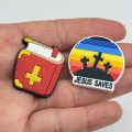A Set Of 18 Jesus Croc Charms