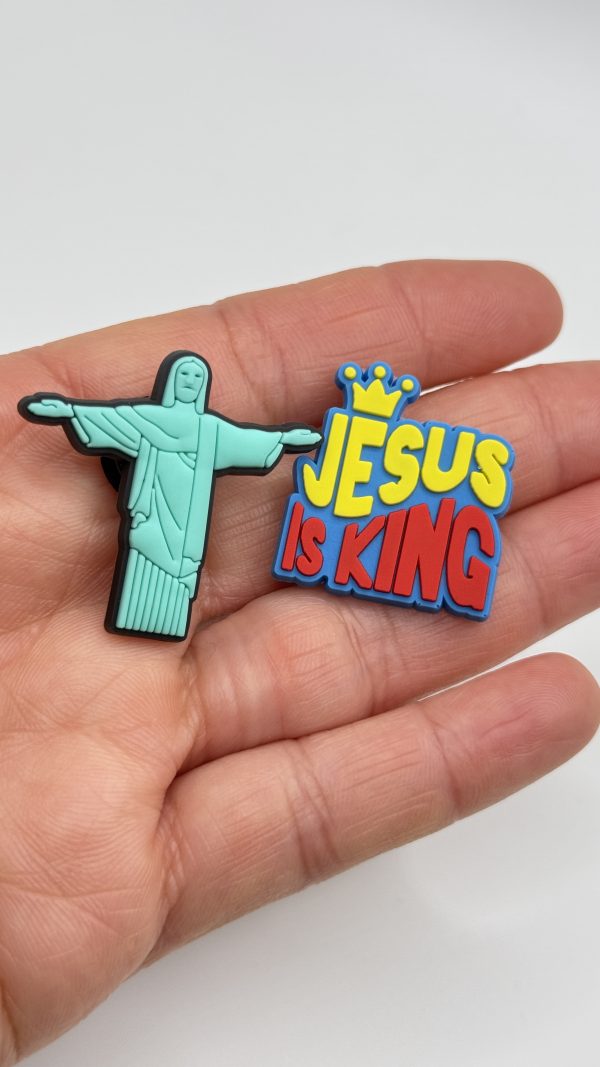 A Set Of 18 Jesus Croc Charms