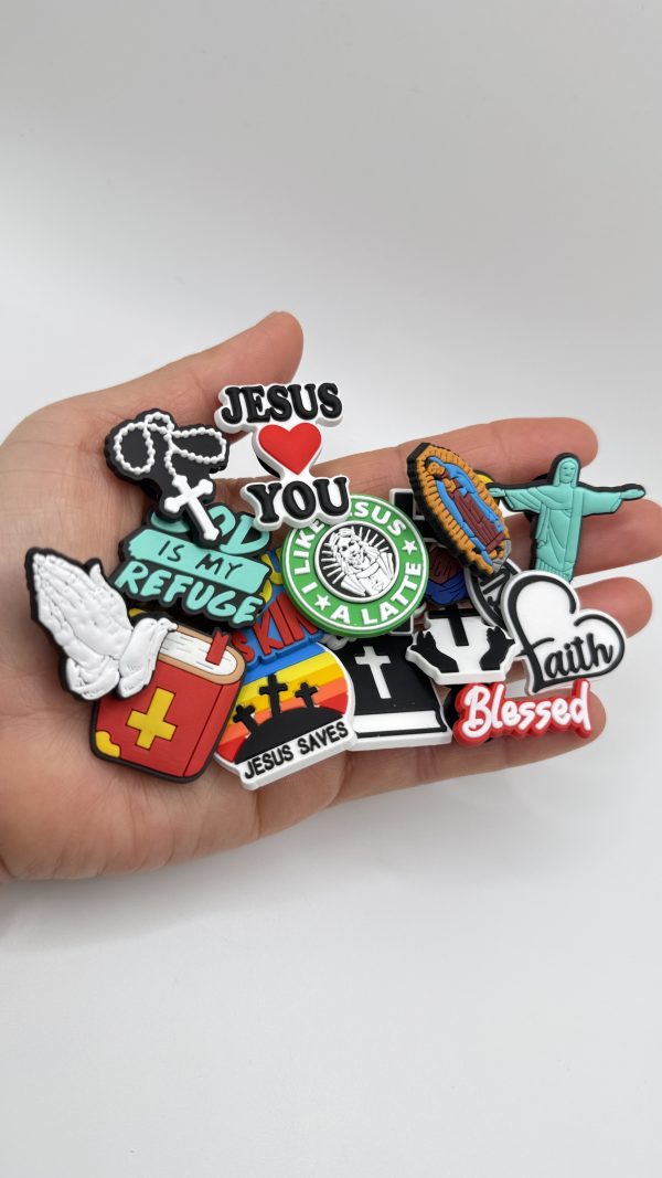 Jesus Croc Charms