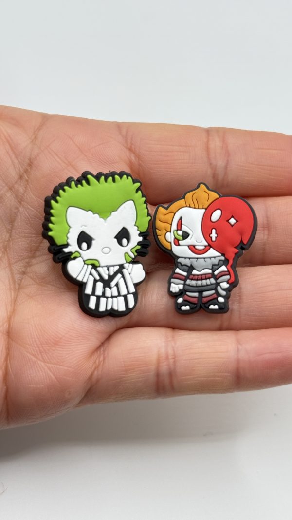 A Set Of 14 Halloween Horror Croc Charms