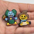 A Set Of 14 Halloween Horror Croc Charms