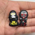 A Set Of 14 Halloween Horror Croc Charms