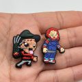A Set Of 14 Halloween Horror Croc Charms