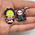 A Set Of 14 Halloween Horror Croc Charms