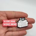 A Set Of 25 Love Heart Croc Charms