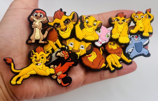 A Set Of 13 Lion King Croc Charms