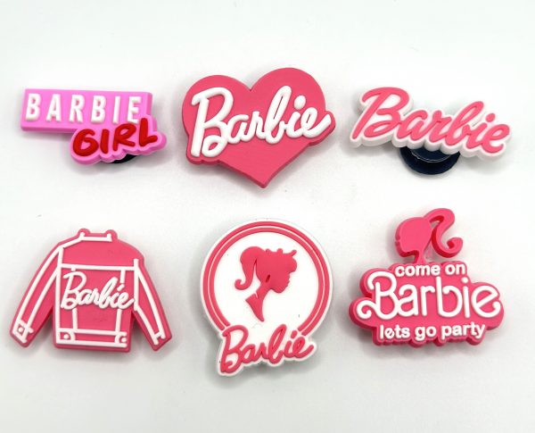 A Set Of 6 Barbie Croc Charms