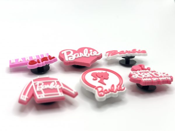 A Set Of 6 Barbie Croc Charms