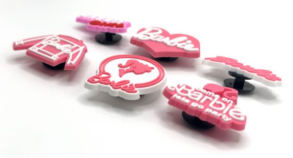 A Set Of 6 Barbie Croc Charms