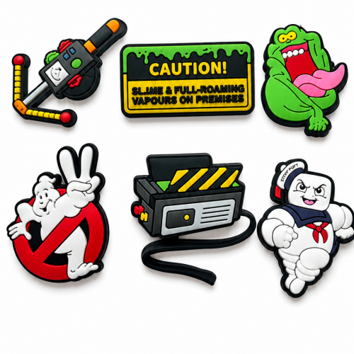 A Set Of 6 Ghostbusters Shoe Charms