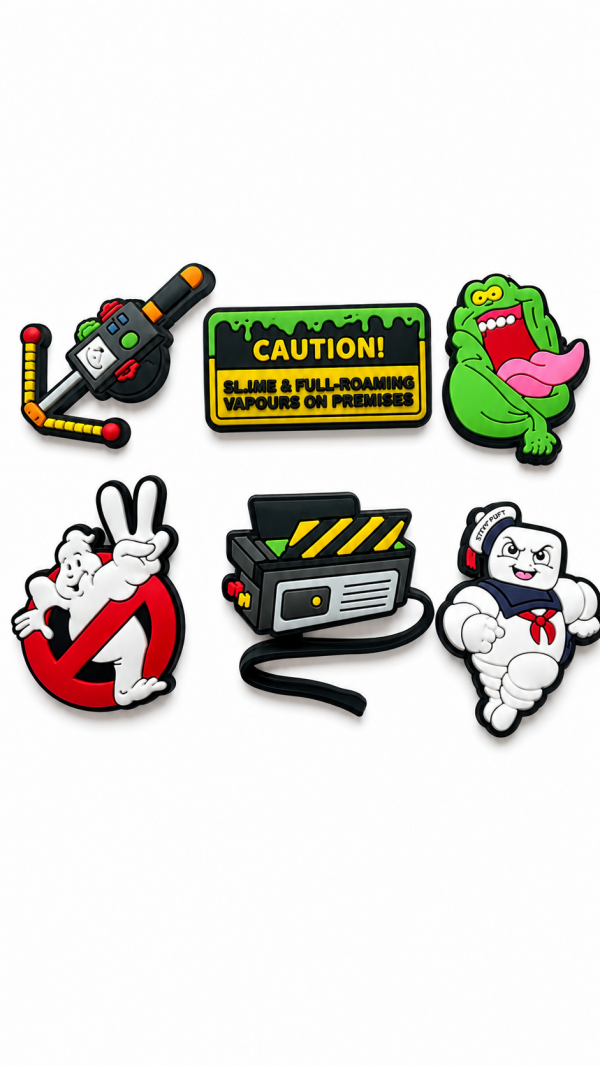 CE9EDFE6-BE2E-4F2C-9D22-F70C31A8475E A Set Of 6 Ghostbusters Shoe Charms