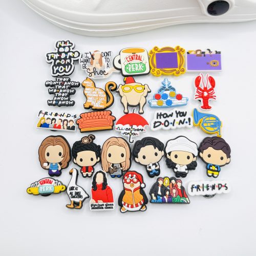 A Set Of 27 Friends Shoe Charms