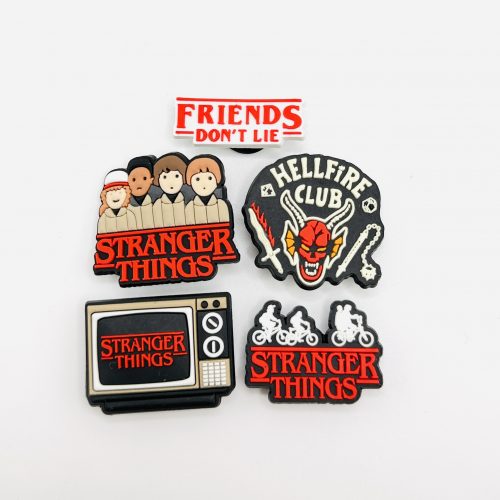 A Set Of 5 Stranger Things Shoe Charms