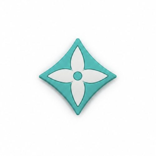 2DC5E1DF-8622-4F1D-A655-3273AE72E886 LV Turquoise Flower Shoe Charm
