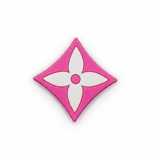 LV Pink Flower Shoe Charm