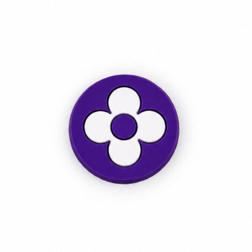 LV Circle Purple Flower Shoe Charm